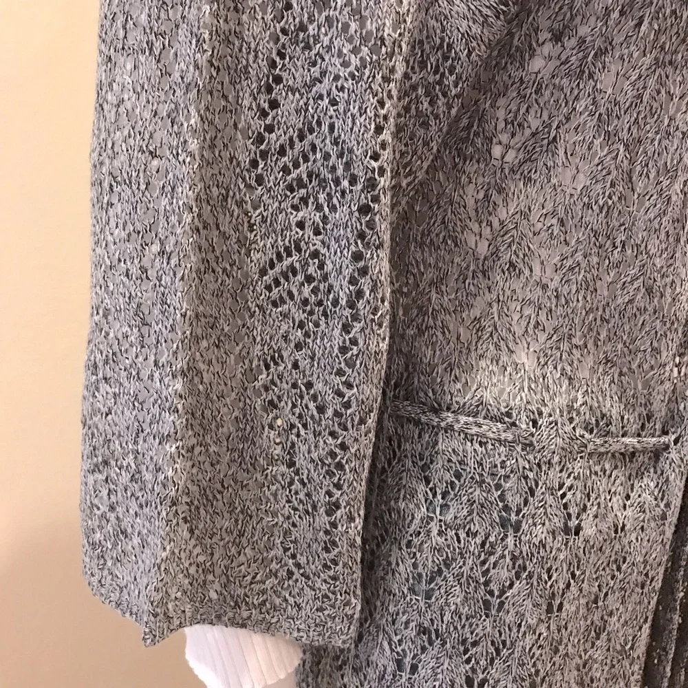 Daytrip Lightweight Cardigan Duster NEW Women Small Grey Long Open Knit Cover Up - Picture 14 of 15